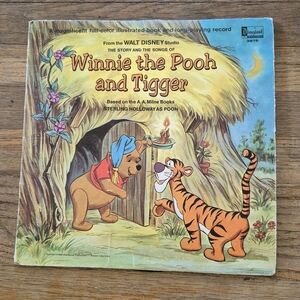 Walt Disney 'Winnie The Pooh' Book and Record + 'Merriest Songs' Record Only